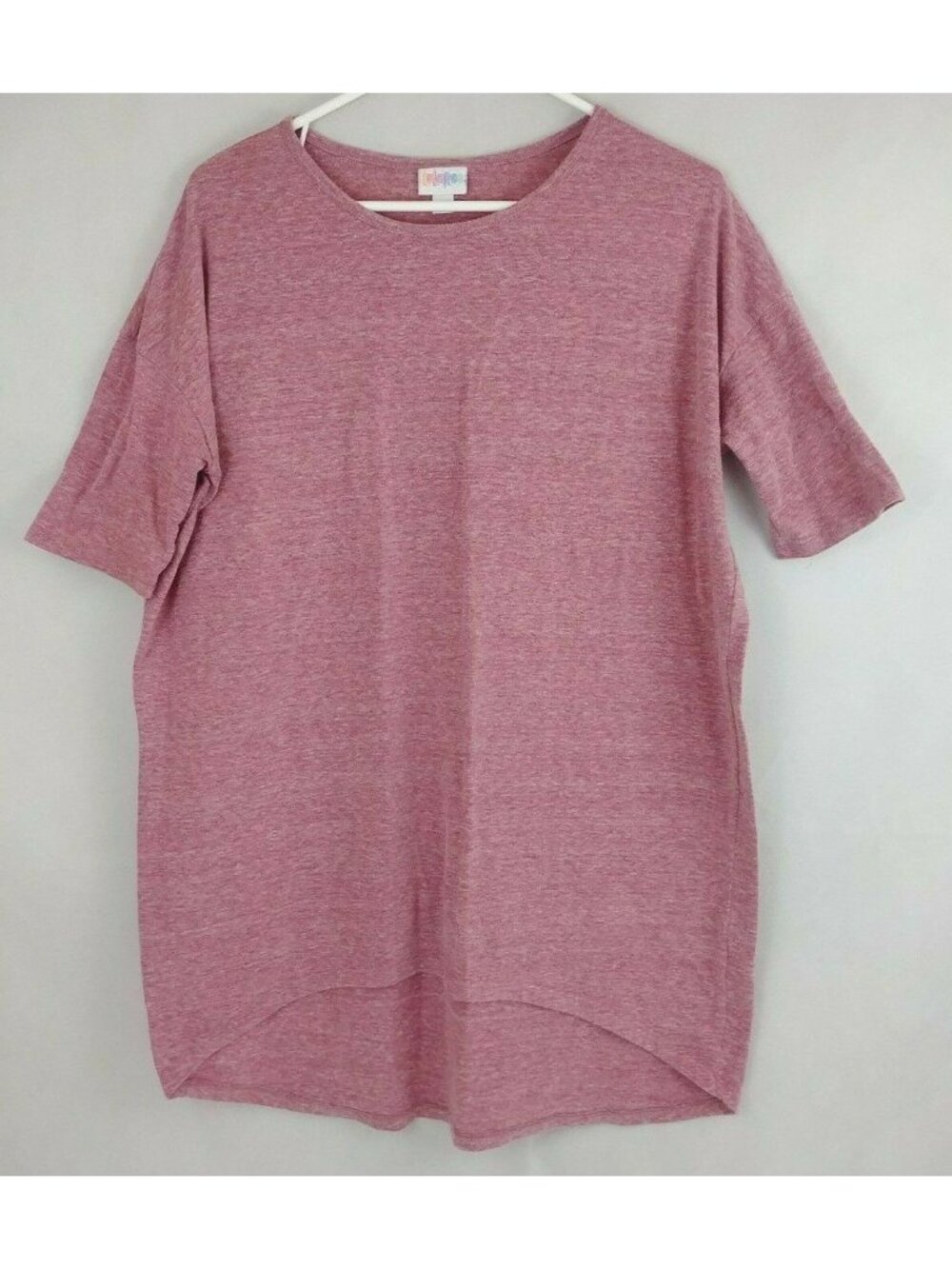 LuLaRoe Irma Tunic Solid Red Size XS